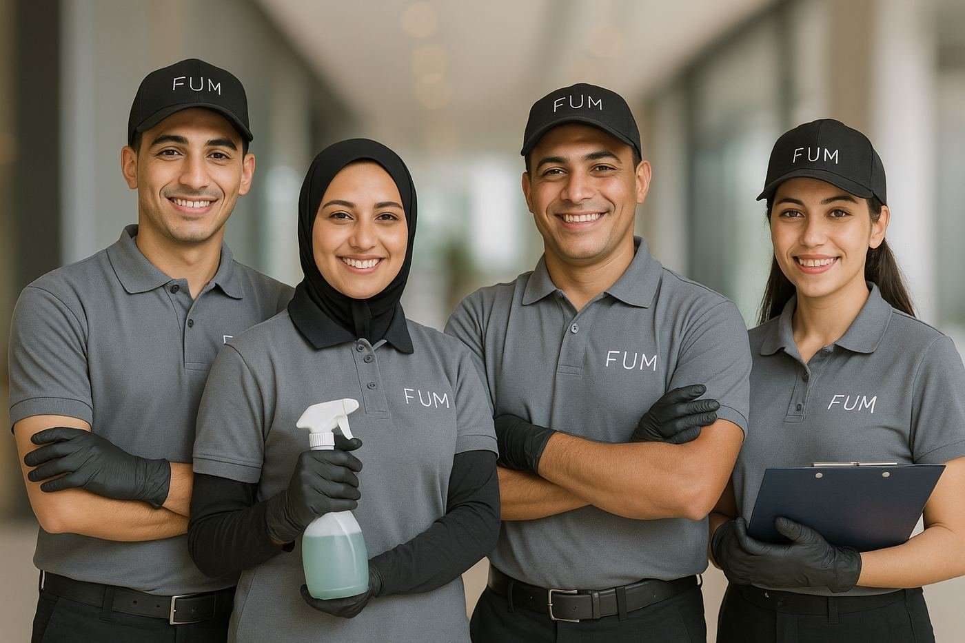 FUM housekeeping team in uniform